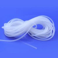 Transparent platinum-cured silicone tubing for medical fluid transfer