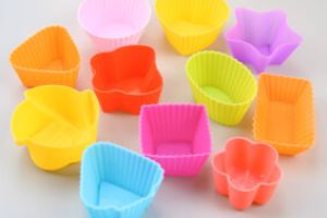 Non-toxic silicone spatulas and baking mats in a modern kitchen
